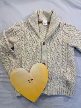 H&M - Cable knit button cardigan sweater. Size 2T